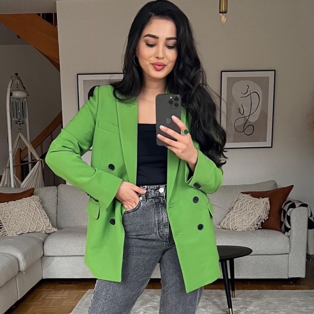 NWT Zara Double Breasted Blazer - Picture 11 of 13